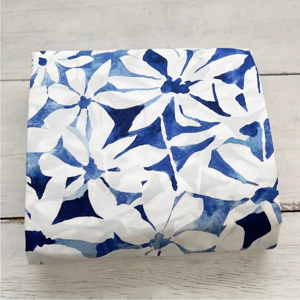 Ralph Lauren Home Alix Floral KING Duvet Cover Blue White Watercolor Navy - Picture 7 of 9